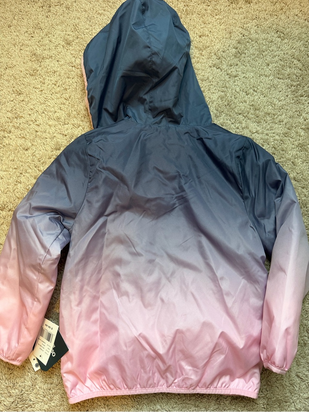 NWT Girls Osh Kosh Lined Windbreaker - Picture 4 of 4
